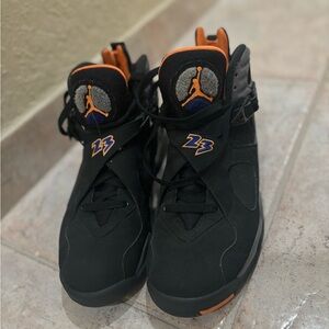 Jordan 8 Phoenix Suns clean Sneakers in Black and Orange